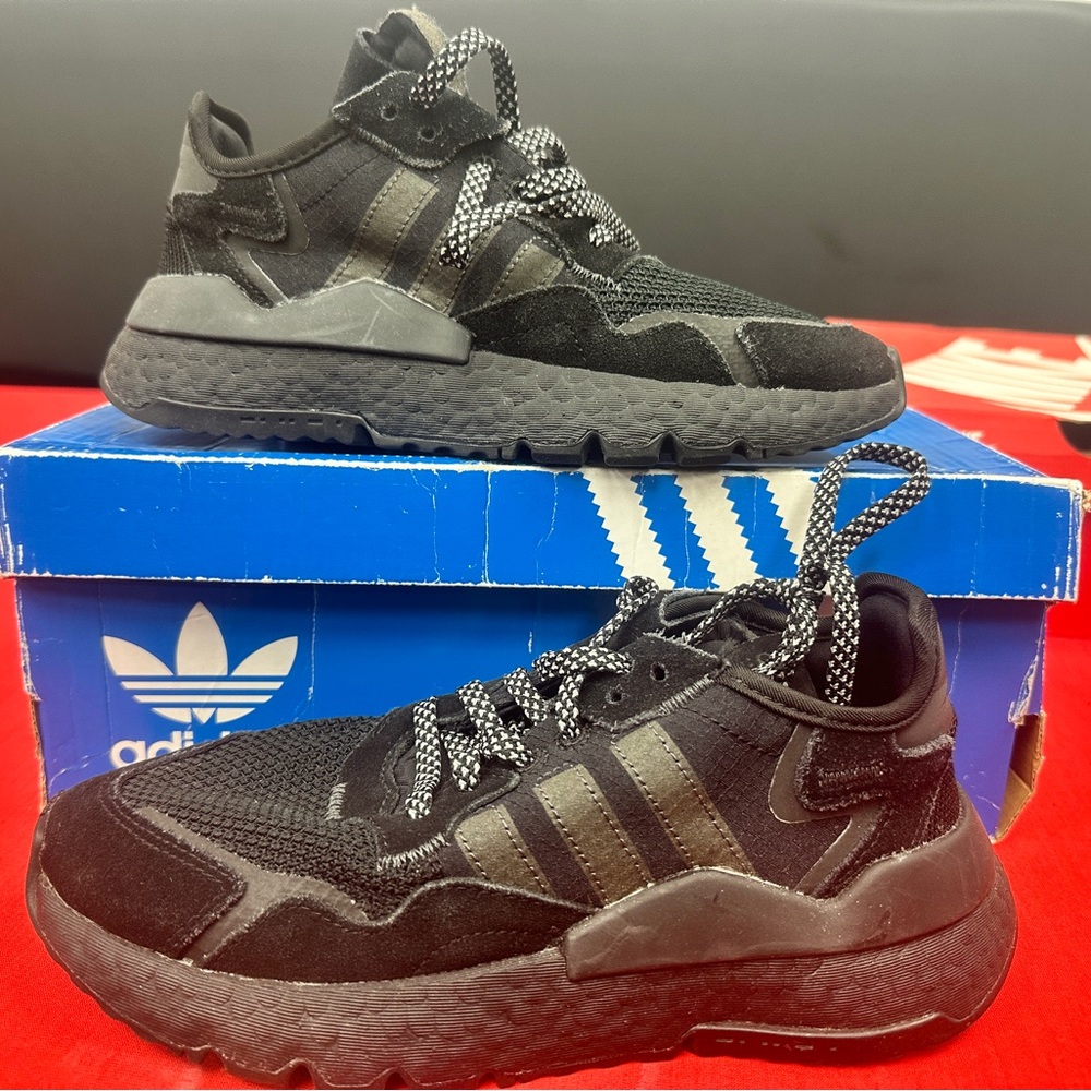 Adidas Black and Gray Sneakers